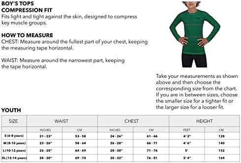 Men's Compression Shirts Long Sleeve Athletic Workout Top, Rash Guard Base Layer Sports Undershirt - Crew Neck